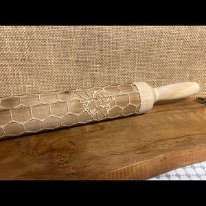 Embossing Bee Rolling Pin.